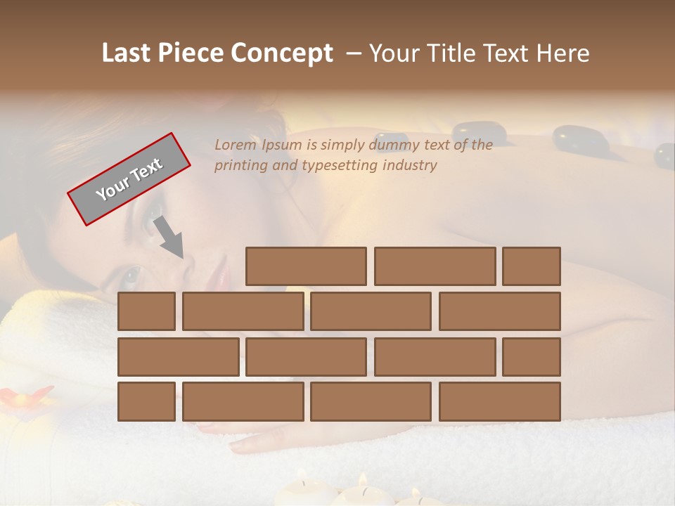 Yellow White Lady PowerPoint Template