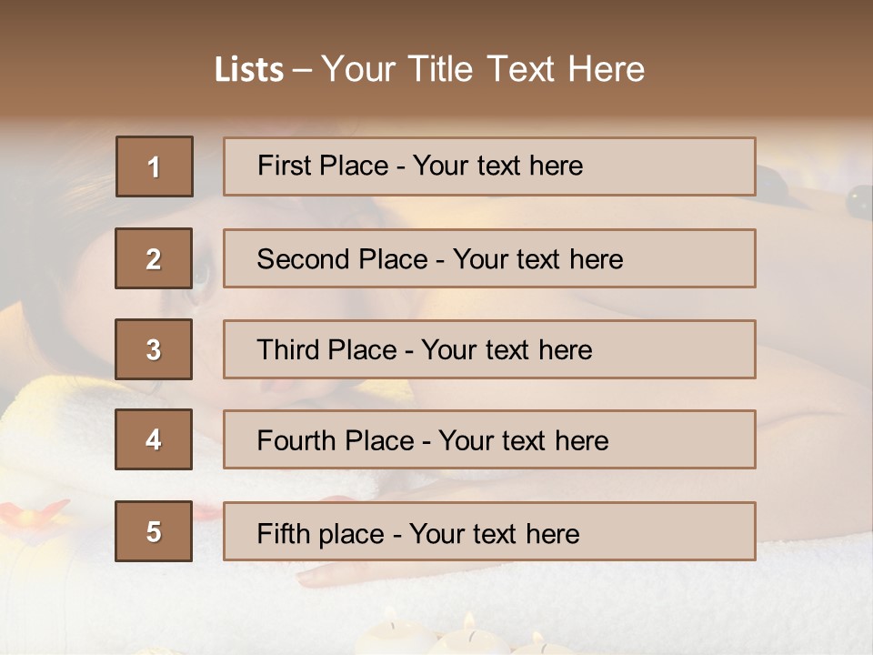 Yellow White Lady PowerPoint Template