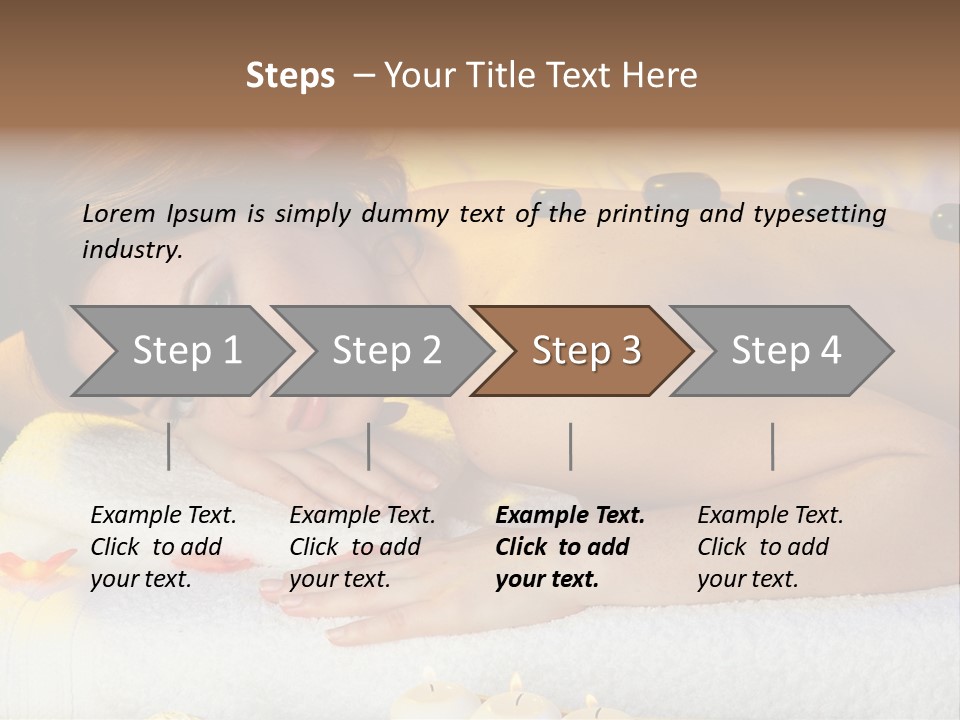 Yellow White Lady PowerPoint Template