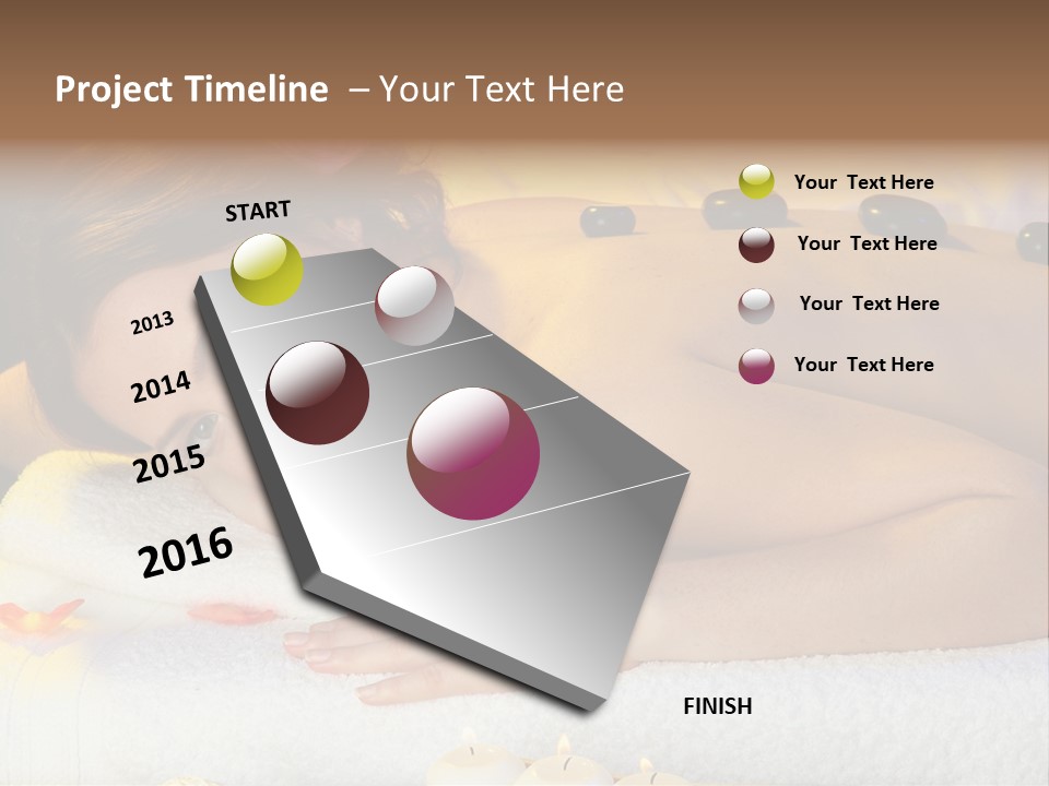 Yellow White Lady PowerPoint Template