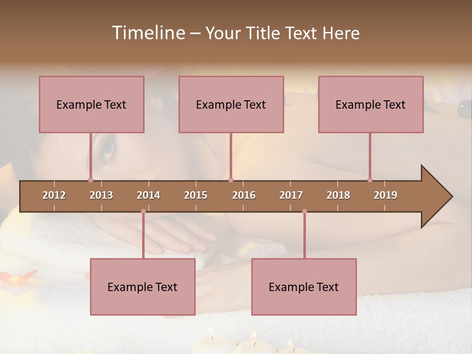 Yellow White Lady PowerPoint Template