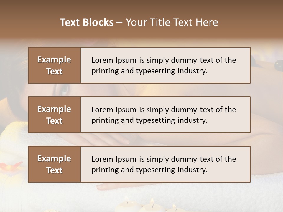 Yellow White Lady PowerPoint Template