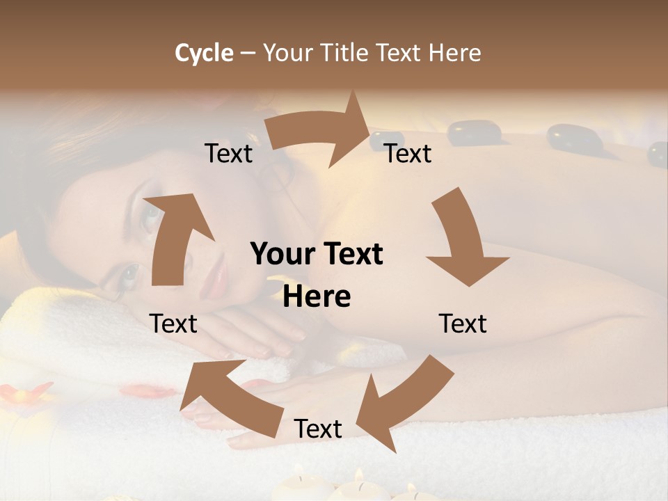 Yellow White Lady PowerPoint Template