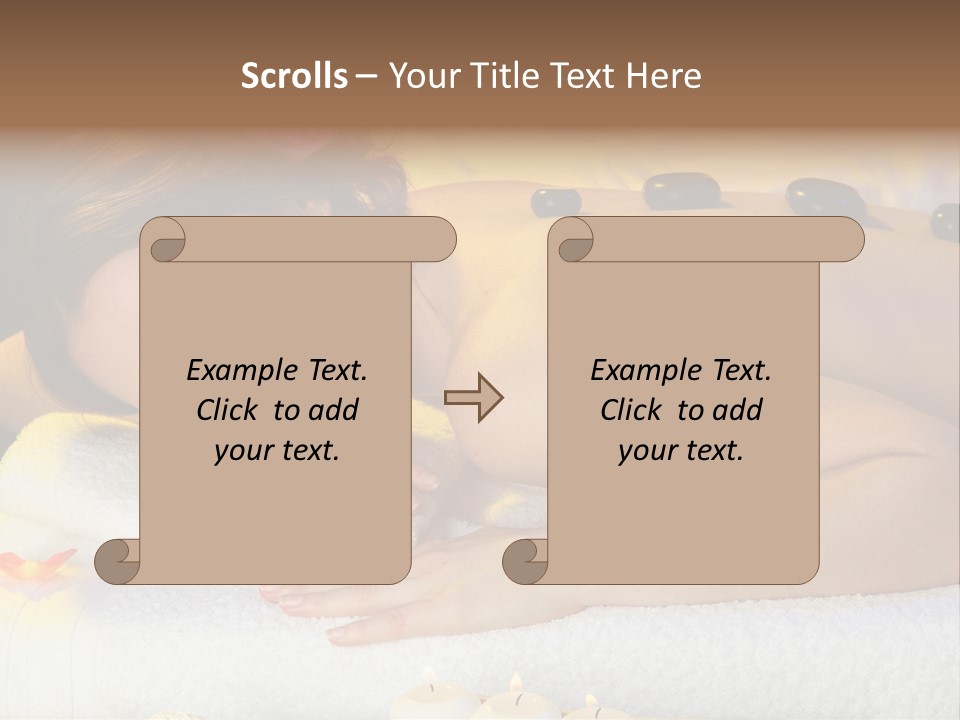 Yellow White Lady PowerPoint Template