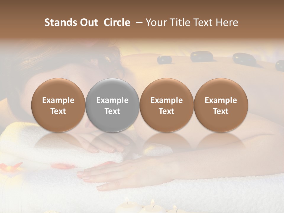 Yellow White Lady PowerPoint Template