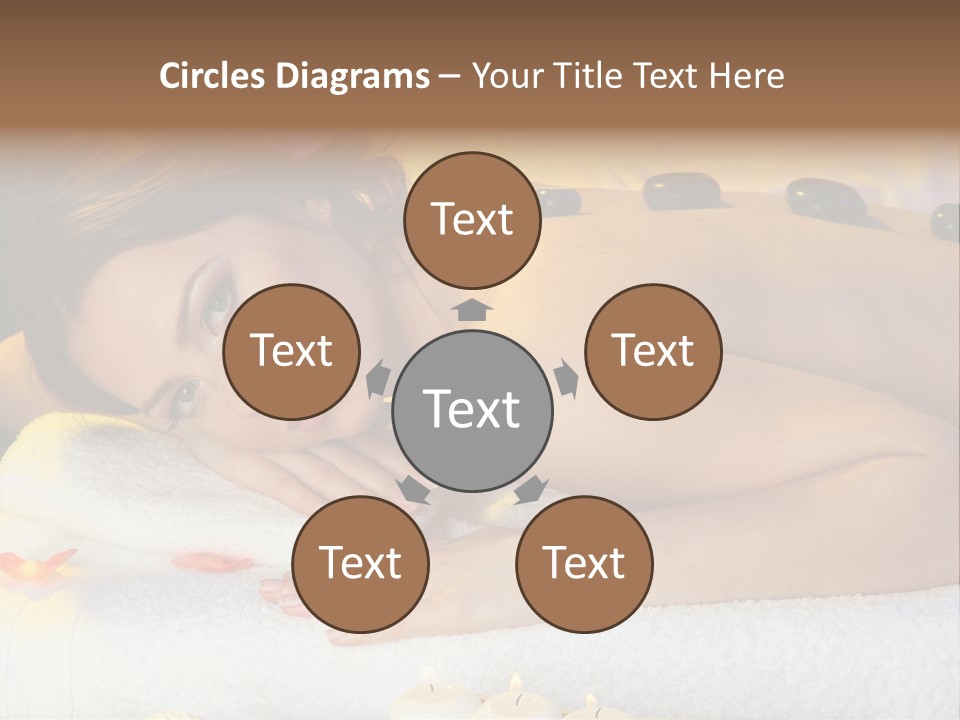 Yellow White Lady PowerPoint Template