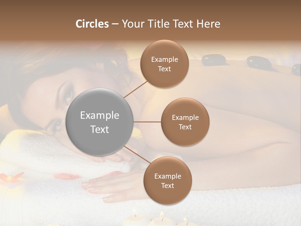 Yellow White Lady PowerPoint Template