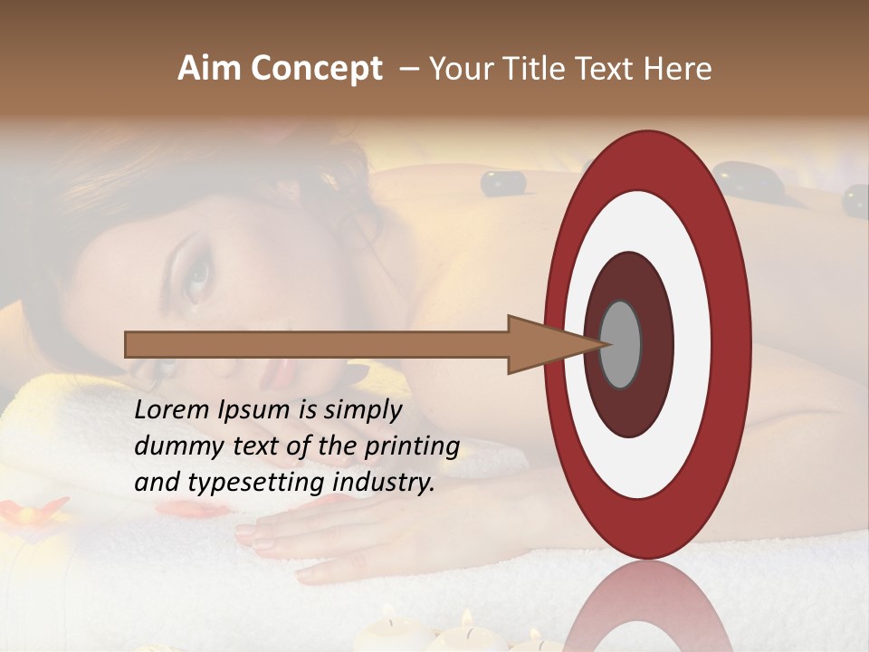 Yellow White Lady PowerPoint Template