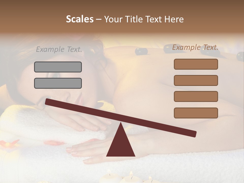 Yellow White Lady PowerPoint Template