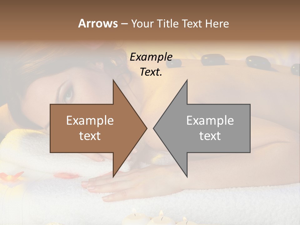 Yellow White Lady PowerPoint Template