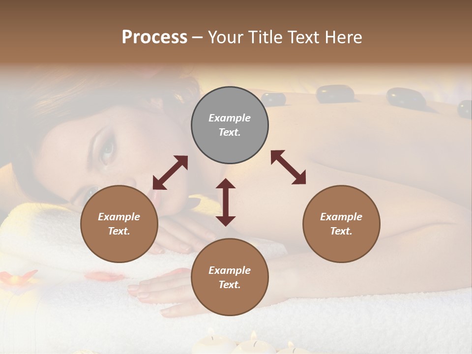 Yellow White Lady PowerPoint Template