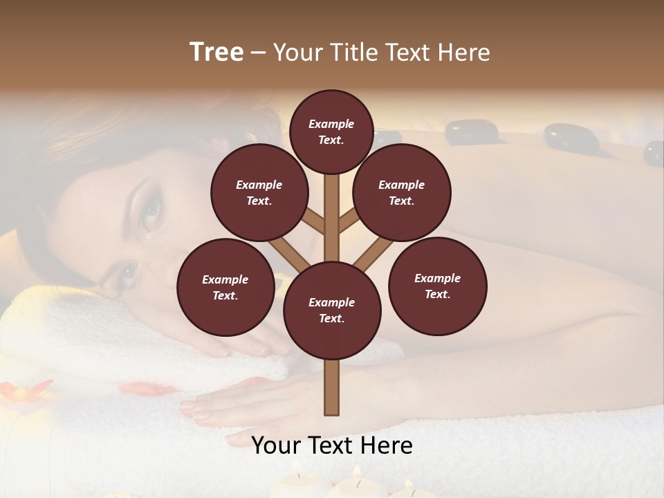 Yellow White Lady PowerPoint Template