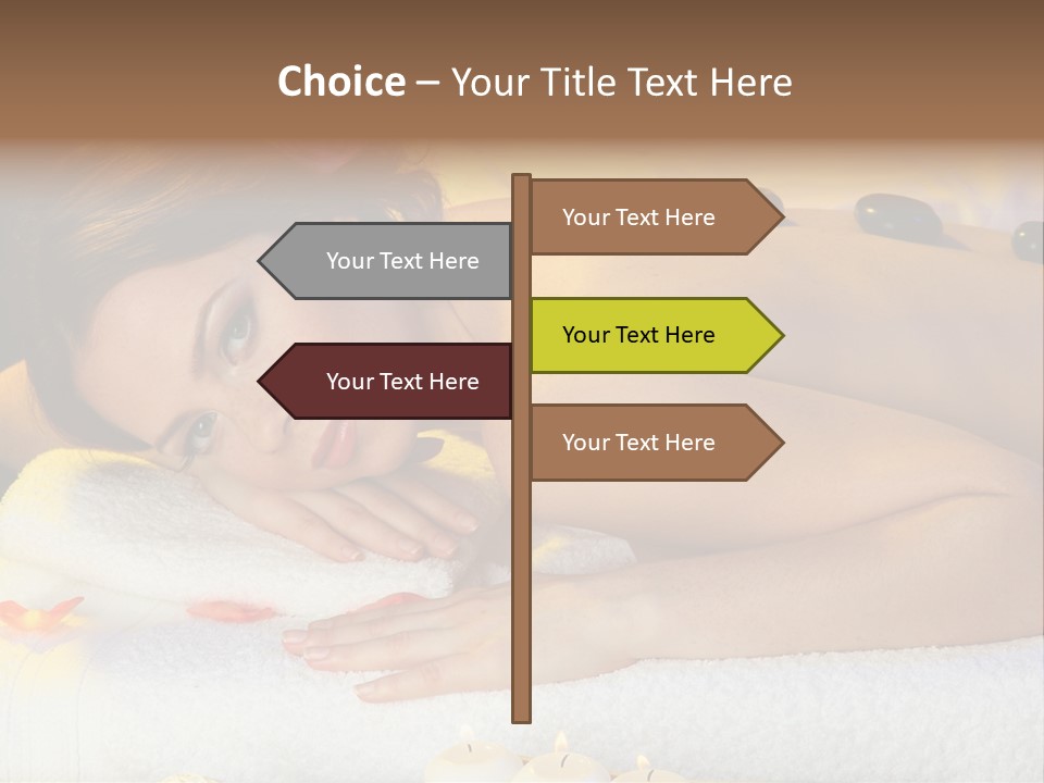 Yellow White Lady PowerPoint Template