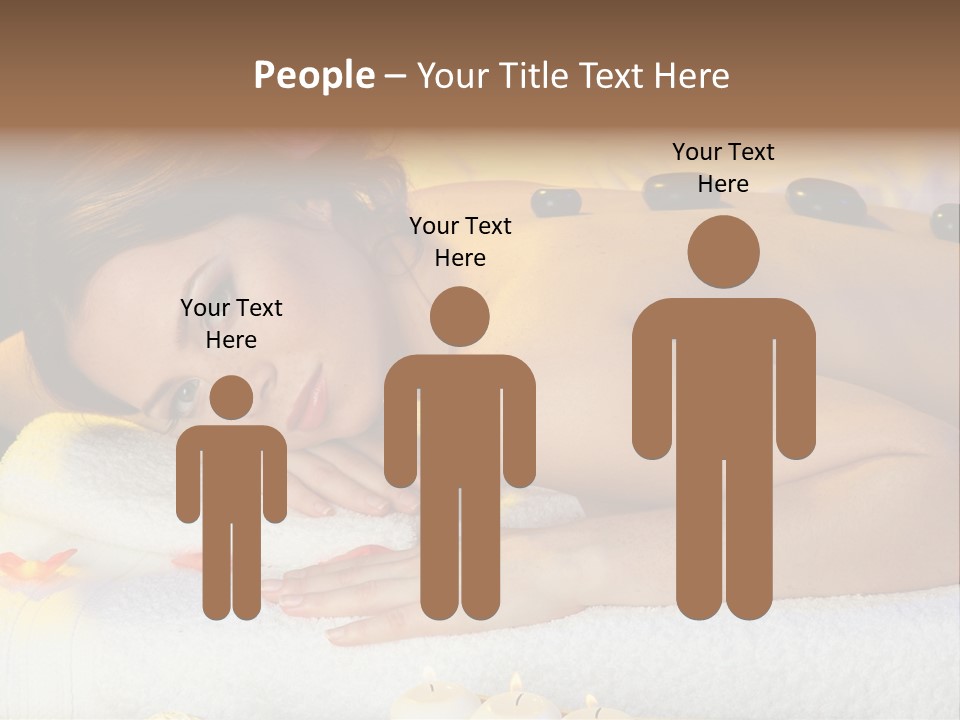 Yellow White Lady PowerPoint Template