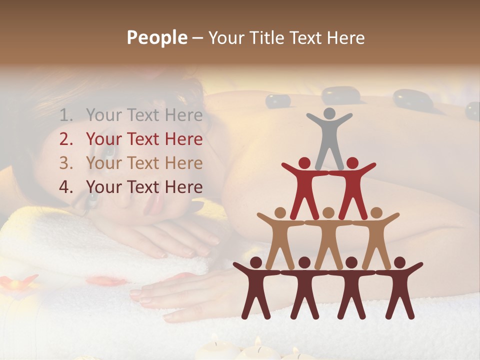 Yellow White Lady PowerPoint Template