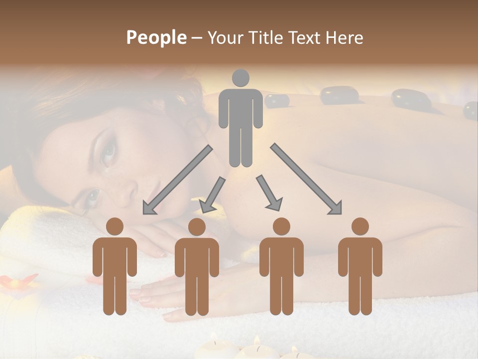 Yellow White Lady PowerPoint Template