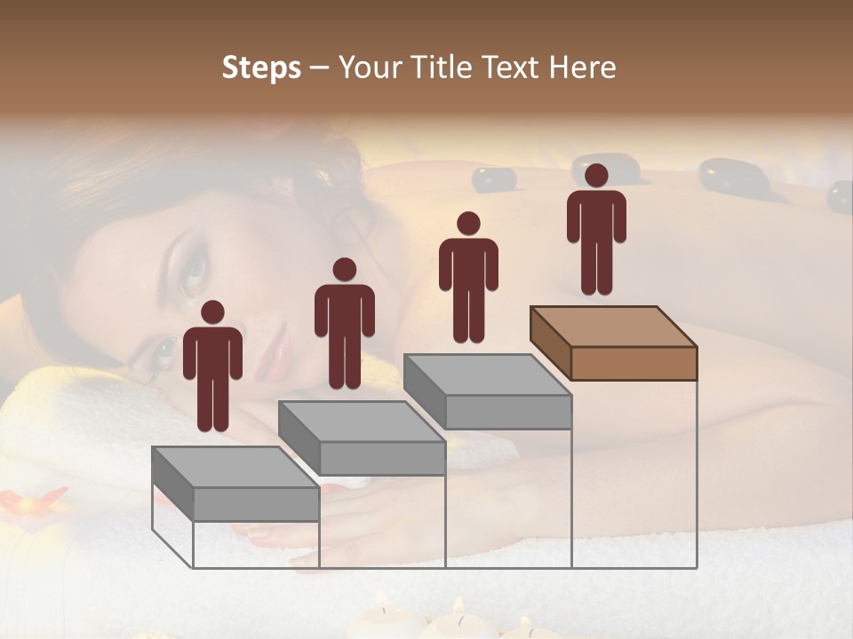 Yellow White Lady PowerPoint Template