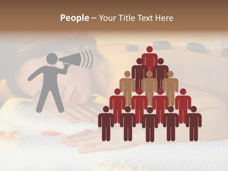 Yellow White Lady PowerPoint Template