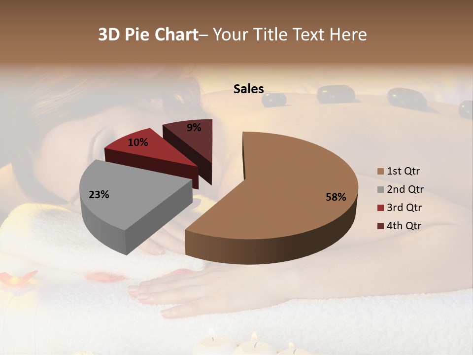 Yellow White Lady PowerPoint Template