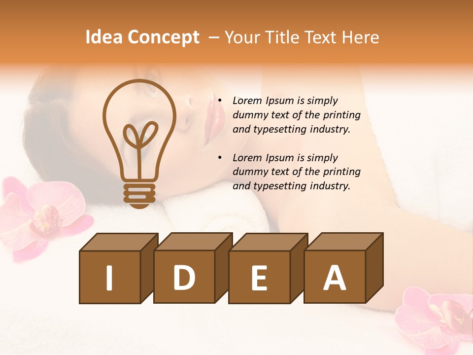 Human Pretty Flower PowerPoint Template