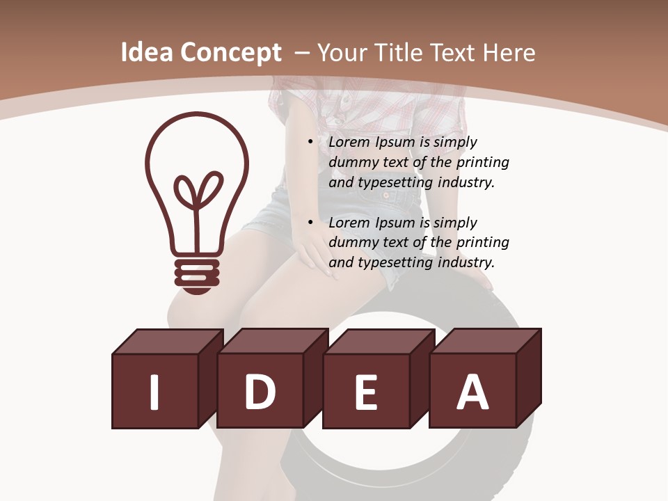 Person Face Woman PowerPoint Template