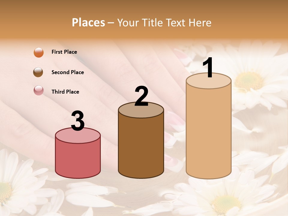 Care Female Finger PowerPoint Template