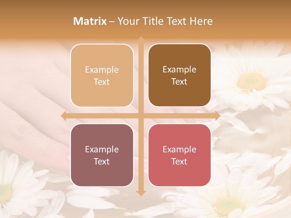 Care Female Finger PowerPoint Template