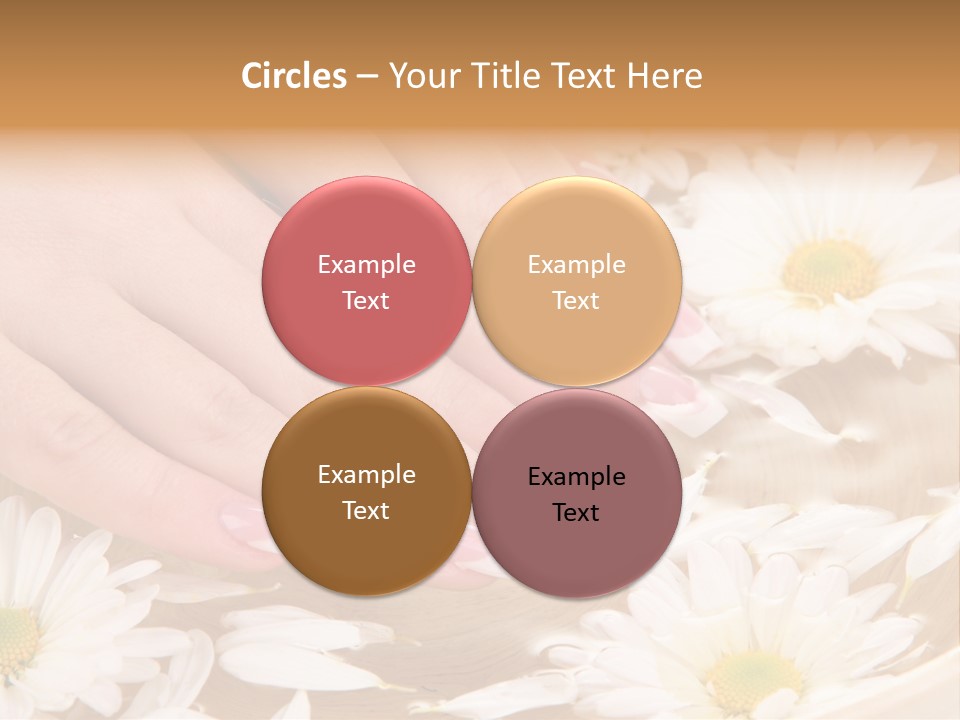 Care Female Finger PowerPoint Template