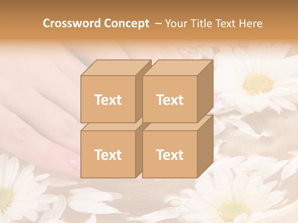 Care Female Finger PowerPoint Template