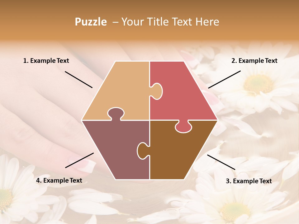 Care Female Finger PowerPoint Template