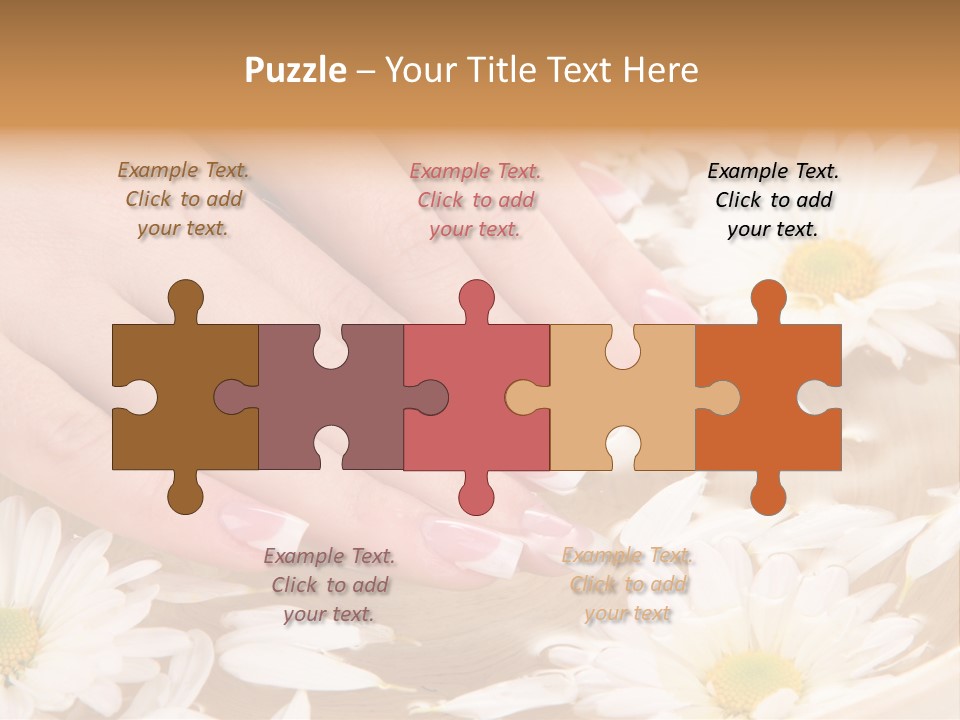 Care Female Finger PowerPoint Template