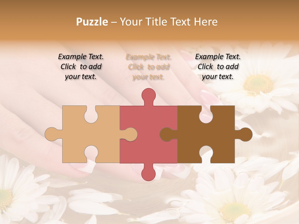 Care Female Finger PowerPoint Template