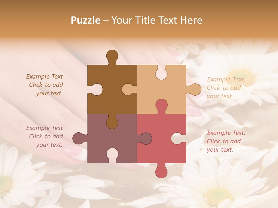 Care Female Finger PowerPoint Template