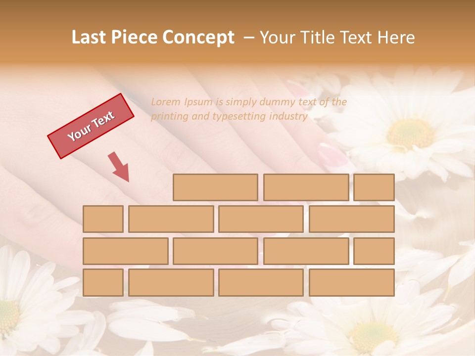 Care Female Finger PowerPoint Template