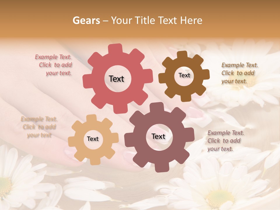 Care Female Finger PowerPoint Template