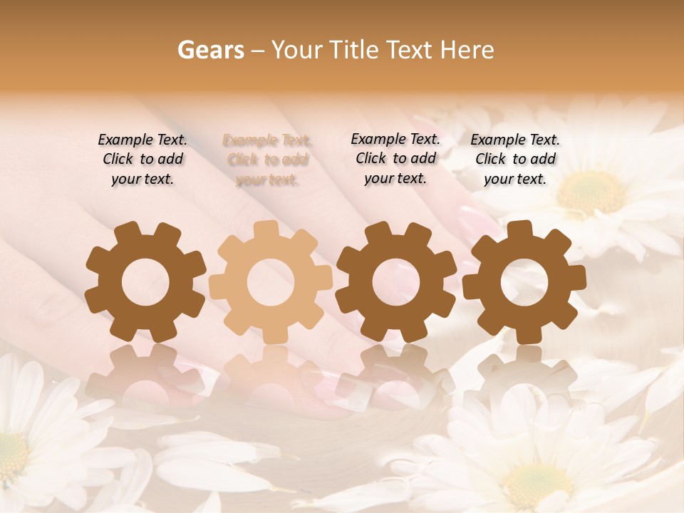 Care Female Finger PowerPoint Template