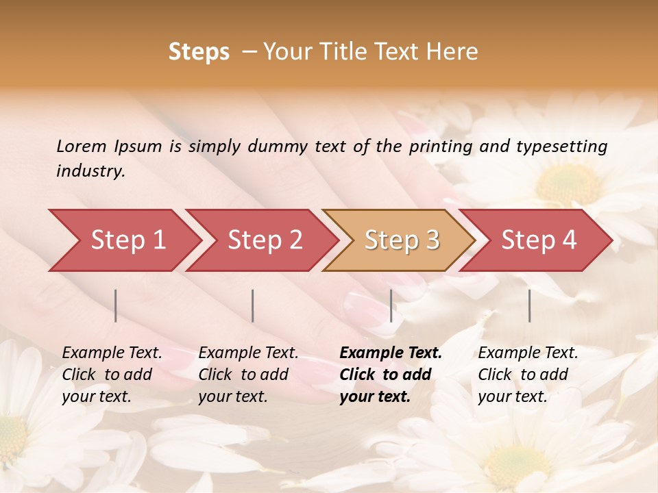 Care Female Finger PowerPoint Template