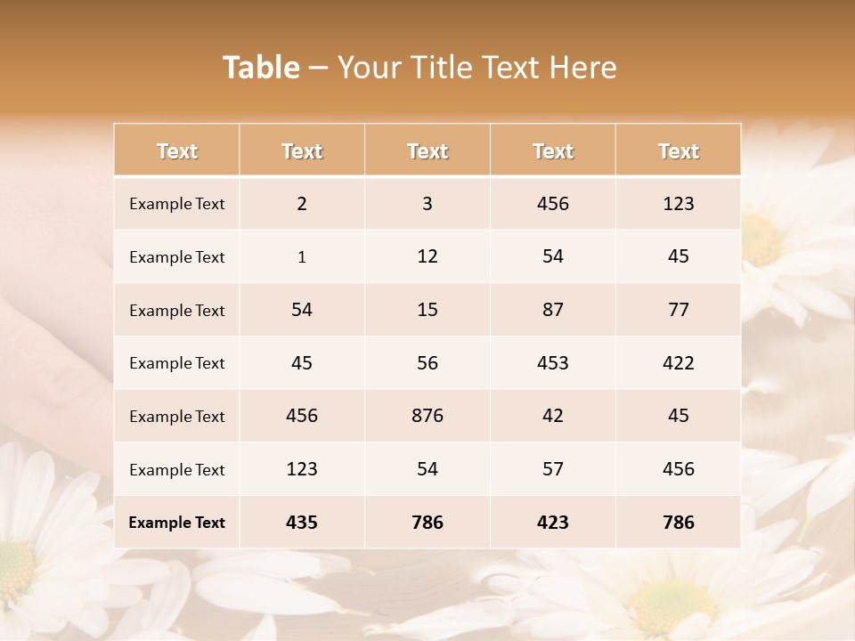 Care Female Finger PowerPoint Template