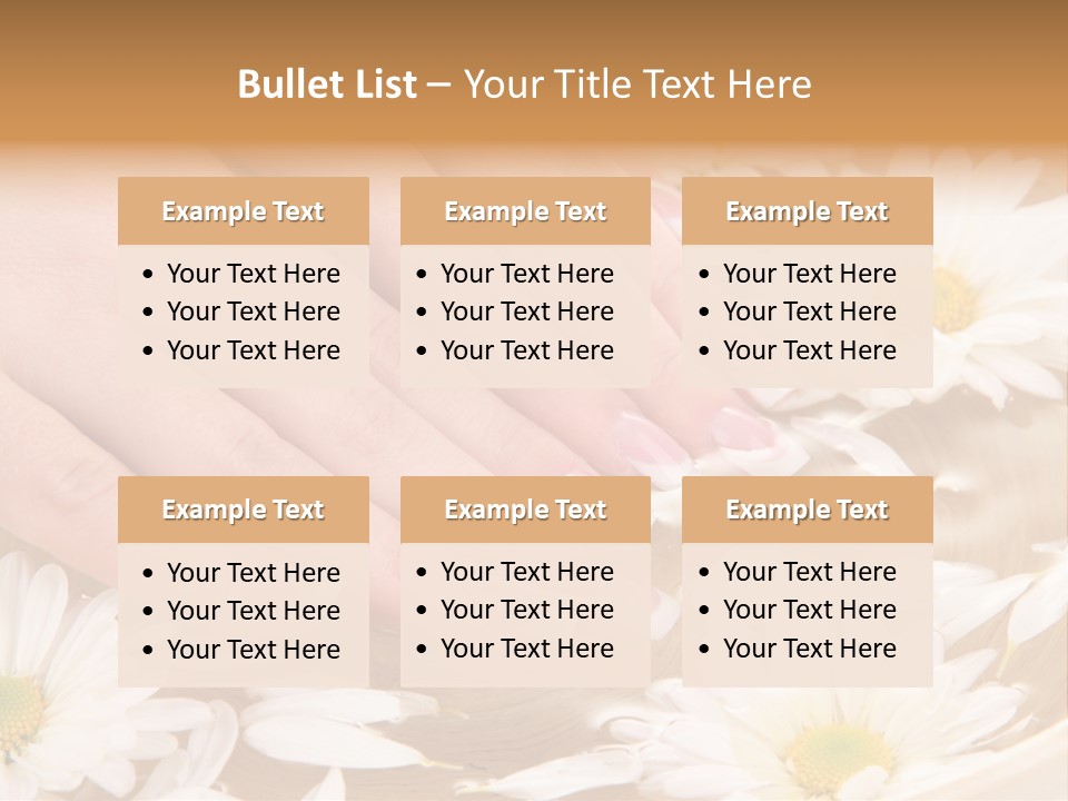 Care Female Finger PowerPoint Template