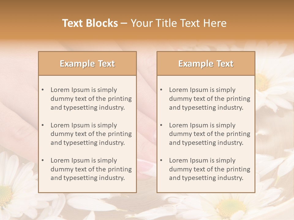 Care Female Finger PowerPoint Template