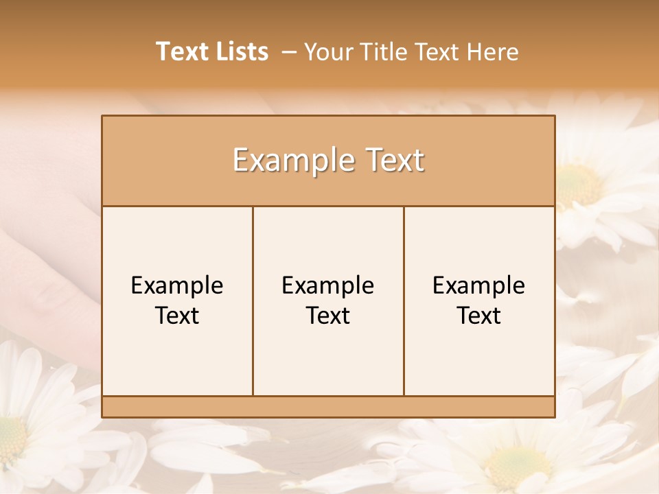 Care Female Finger PowerPoint Template