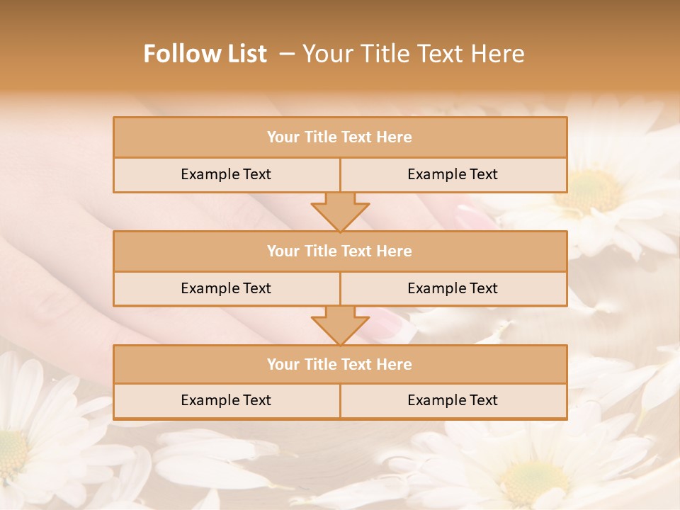 Care Female Finger PowerPoint Template