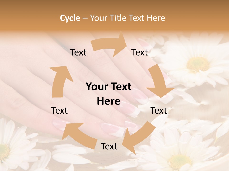 Care Female Finger PowerPoint Template