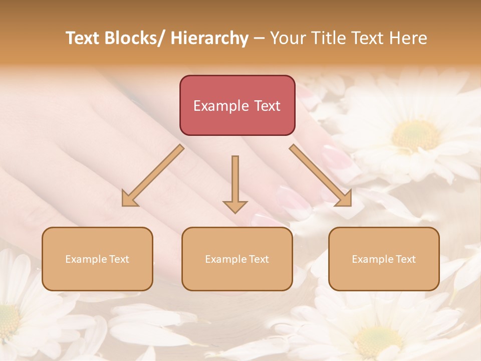 Care Female Finger PowerPoint Template