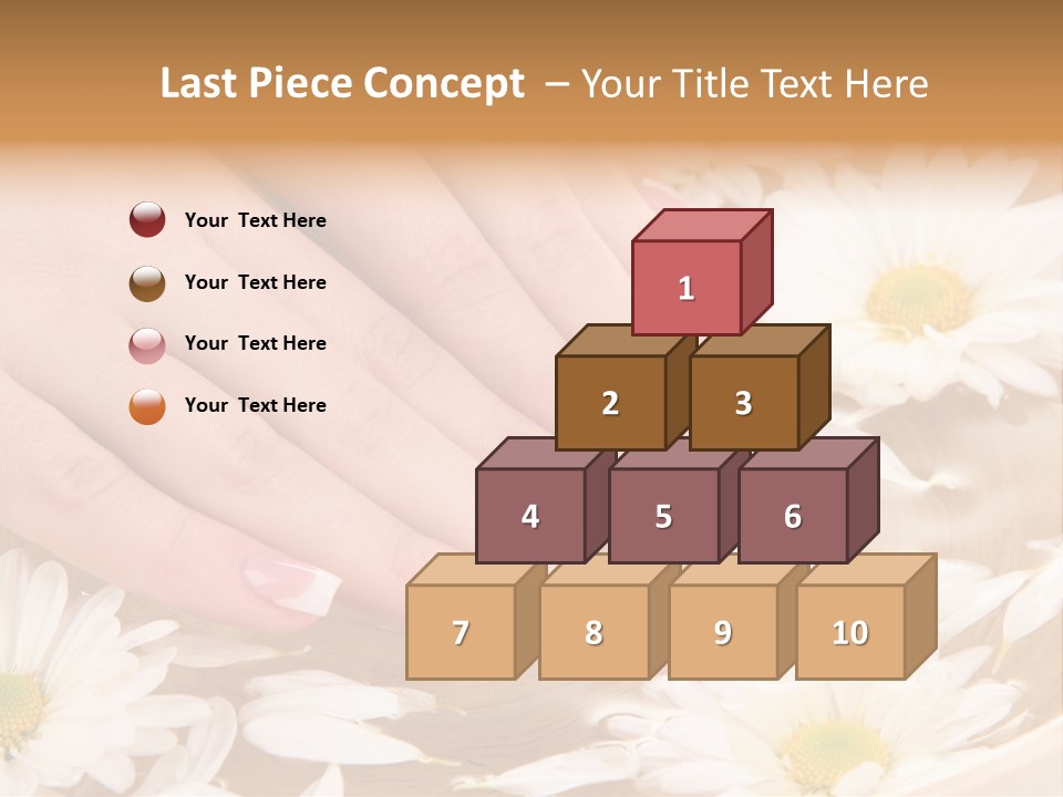 Care Female Finger PowerPoint Template