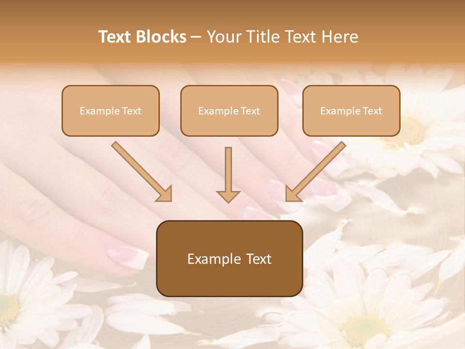 Care Female Finger PowerPoint Template