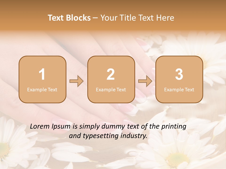 Care Female Finger PowerPoint Template