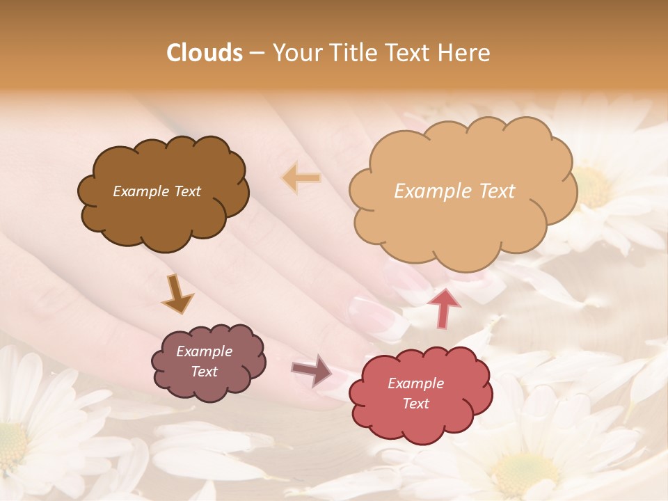 Care Female Finger PowerPoint Template