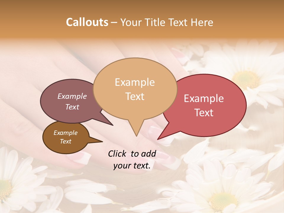 Care Female Finger PowerPoint Template