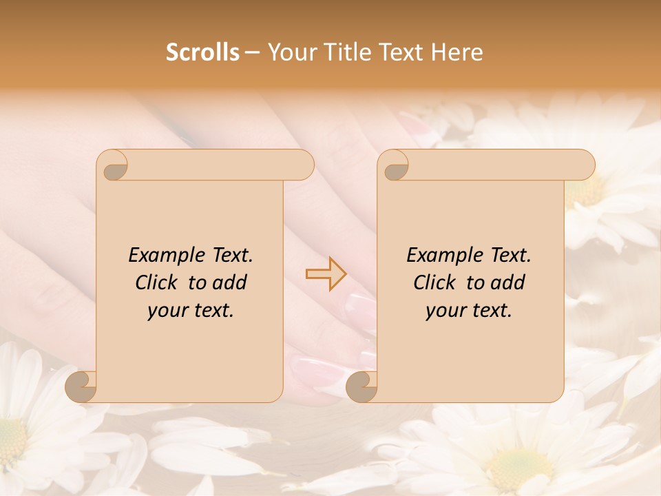 Care Female Finger PowerPoint Template